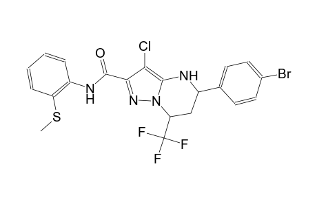 5-(4-bromophenyl)-3-chloro-N-[2-(methylsulfanyl)phenyl]-7-(trifluoromethyl)-4,5,6,7-tetrahydropyrazolo[1,5-a]pyrimidine-2-carboxamide