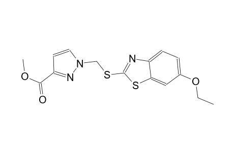 methyl 1-{[(6-ethoxy-1,3-benzothiazol-2-yl)sulfanyl]methyl}-1H-pyrazole-3-carboxylate