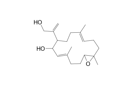 5,9,13-trimethyl-1-hydroxy-2-(1-hydroxymethylethylenyl)-9,10-epoxycyclotetradeca-5,13-diene