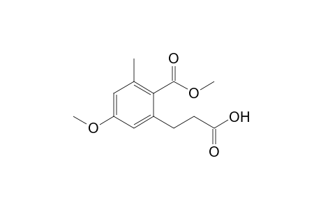 3-(5-Methoxy-2-methoxycarbonyl-3-methylphenyl)propionoic acid