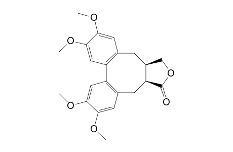 cis-6-(Hydroxymethyl)-2,3,10,11-tetramethoxydioxydibenzo[1a,4a:8a,12a]cyclooctadiene-7-carboxylic acid lactone