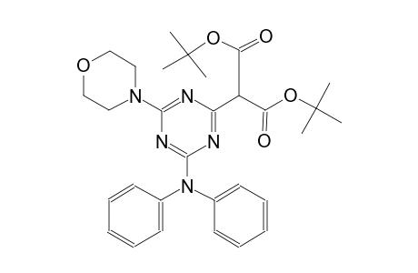 di(tert-butyl) 2-[4-(diphenylamino)-6-(4-morpholinyl)-1,3,5-triazin-2-yl]malonate