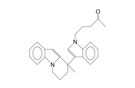 5-[3-(Tetrahydro-9-methyl-pyridoindol-9-yl)]-1-indolyl-pentanone-2
