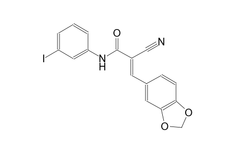 (2E)-3-(1,3-benzodioxol-5-yl)-2-cyano-N-(3-iodophenyl)-2-propenamide