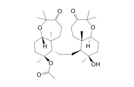 15-Deacetyl-10-acetoxy-4,21-dioxo-28-hydro-Raspacionin