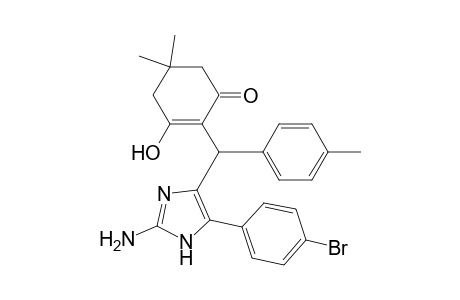 2-((2-Amino-5-(4-bromophenyl)-1H-imidazol-4-yl)(p-tolyl)methyl)-3-hydroxy-5,5-dimethylcyclohex-2-enone