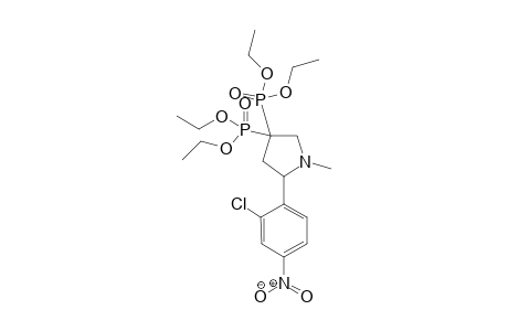 Tetraethyl 5-(2-chloro-4-nitrophenyl)-1-methylpyrrolidine-3,3-diyldiphosphonate