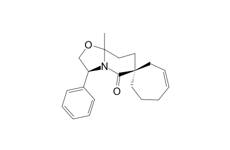 6-Methyl-9-phenyl-1-aza-7-oxabicyclo[4.3.0]nonan-2-one-3-spiro-4'-cycloheptene isomer