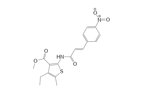 methyl 4-ethyl-5-methyl-2-{[(2E)-3-(4-nitrophenyl)-2-propenoyl]amino}-3-thiophenecarboxylate