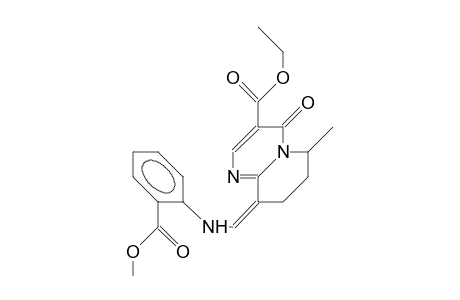 (Z)-9-([2-Carbomethoxy-phenyl]-amino-methylene)-3-carboethoxy-6-methyl-6,7,8,9-tetrahydro-4H-pyrido(1,2-A)pyrimidin-4-O