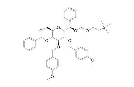 (1R)-2,6-ANHYDRO-1-PHENYL-1-O-[2-(TRIMETHYLSILYL)-ETHOXYMETHYL]-3,4-BIS-O-(4-METHOXYBENZYL)-5,7-O-BENZYLIDENE-ALPHA-D-GLUCO-HEPTITOL