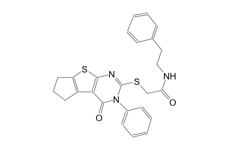 acetamide, N-(2-phenylethyl)-2-[(3,5,6,7-tetrahydro-4-oxo-3-phenyl-4H-cyclopenta[4,5]thieno[2,3-d]pyrimidin-2-yl)thio]-