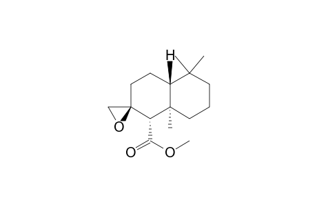 Spiro[naphthalene-2(1H),2'-oxirane]-1-carboxylic acid, octahydro-5,5,8a-trimethyl-, methyl ester, (1.alpha.,2.beta.,4a.beta.,8a.alpha.)-(.+-.)-