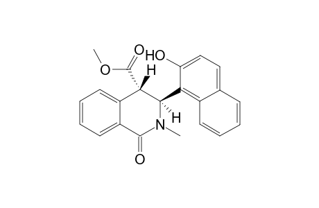 trans-Methyl 2-methyl-3-(2-hydroxynaphthyl)-3,4-dihydro-1(2H)-isoquinoline-4-carboxylate