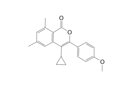 4-Cyclopropyl-3-(4-methoxyphenyl)-6,8-dimethyl-1H-isochromen-1-one