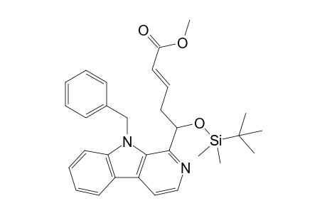 1-(1-Dimethyltert-butylsilyloxy-4-methoxycarbonylbut-3-en-1-yl)-9-benzyl-.beta.-carboline
