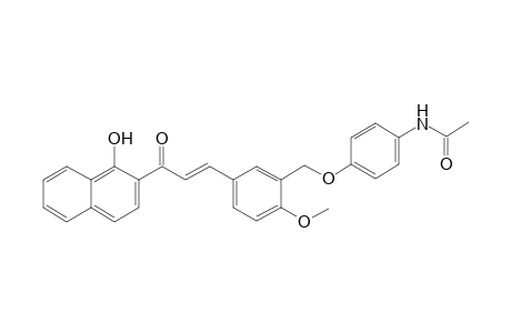 Acetamide, N-[4-[[5-[3-(1-hydroxy-2-naphthalenyl)-3-oxo-1-propenyl]-2-methoxyphenyl]methoxy]phenyl]-