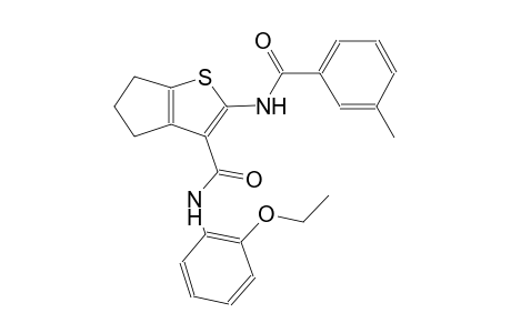 4H-cyclopenta[b]thiophene-3-carboxamide, N-(2-ethoxyphenyl)-5,6-dihydro-2-[(3-methylbenzoyl)amino]-