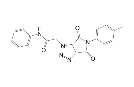 2-(5-(4-methylphenyl)-4,6-dioxo-4,5,6,6a-tetrahydropyrrolo[3,4-d][1,2,3]triazol-1(3aH)-yl)-N-phenylacetamide