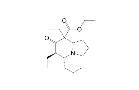 (5R,6R)-Ethyl 6,8-diethyl-7-oxo-5-propyl-octahydro-indolizidine-8-carboxylate