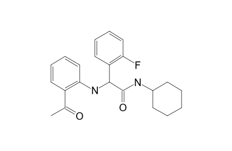 2-((2-Acetylphenyl)amino)-N-cyclohexyl-2-(2-fluorophenyl)acetamide