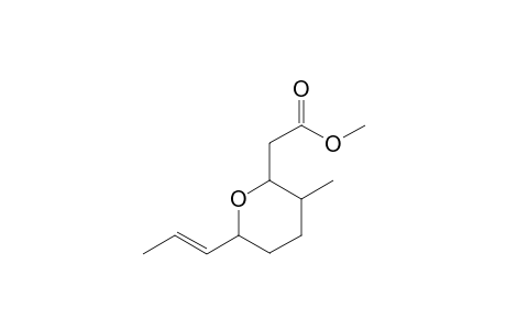 Methyl 3-methyl-6-propenyltetrahydropyranyl-2-acetate