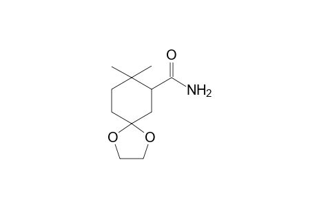 2,2-Dimethyl-5-(ethylenedioxy)cyclohexane-1-carboxamide
