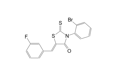 (5Z)-3-(2-bromophenyl)-5-(3-fluorobenzylidene)-2-thioxo-1,3-thiazolidin-4-one