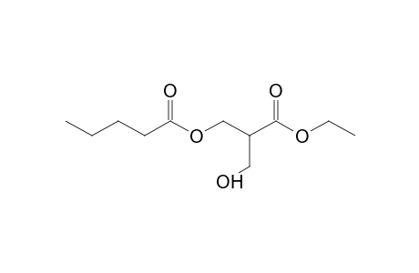 3-Ethoxy-2-(hydroxymethyl)-3-oxopropyl pentanoate