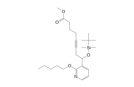 METHYL-8-(TERT.-BUTYLDIMETHYLSILANYLOXY)-8-(2-PENTYLOXYPYRIDIN-3-YL)-OCT-5-YNOATE