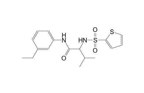 N-(3-ethylphenyl)-3-methyl-2-[(2-thienylsulfonyl)amino]butanamide