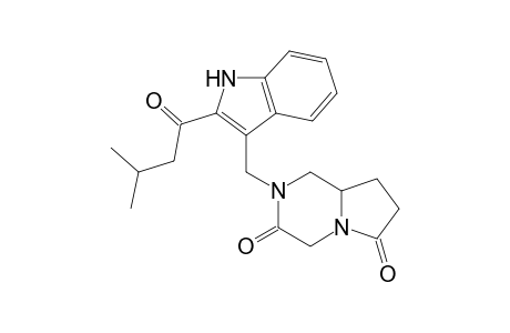 2-(3-Methyl-1-oxobutyl)-3-[(3,6-dioxooctahydropyrazino[4,5-a]pyrrol-2-yl)methyl]indole