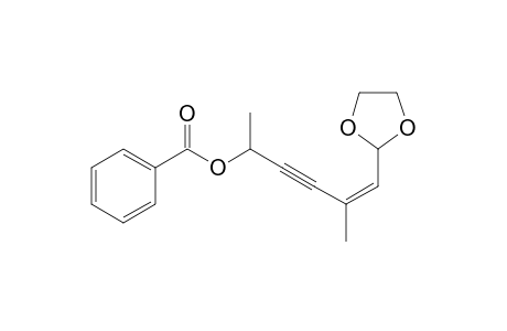 (4Z)-5-{[1,3]-Dioxolan-2-yl}-1,4-dimethylpent-4-en-2-yn-1-yl benzoate