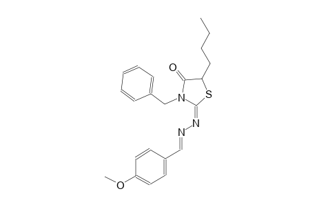 4-methoxybenzaldehyde [(2E)-3-benzyl-5-butyl-4-oxo-1,3-thiazolidin-2-ylidene]hydrazone