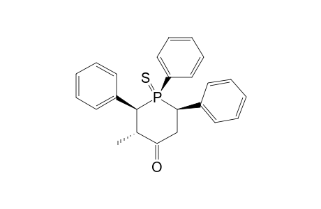R-1,CIS-2(A),TRANS-6(E)-TRIPHENYL-CIS-3(E)-METHYL-4-PHOSPHORINANONE-1-SULFIDE