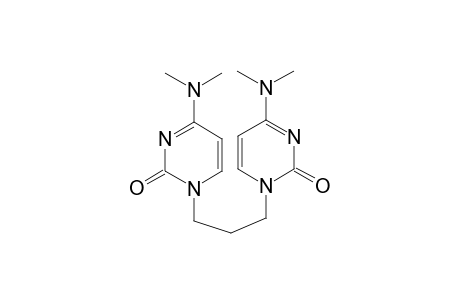 4-(dimethylamino)-1-[3-[4-(dimethylamino)-2-keto-pyrimidin-1-yl]propyl]pyrimidin-2-one