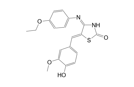 2-thiazolidinone, 4-[(4-ethoxyphenyl)imino]-5-[(4-hydroxy-3-methoxyphenyl)methylene]-, (4E,5Z)-
