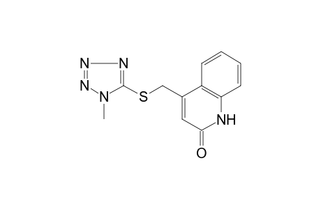 1H-Quinolin-2-one, 4-(1-methyl-1H-tetrazol-5-ylsulfanylmethyl)-