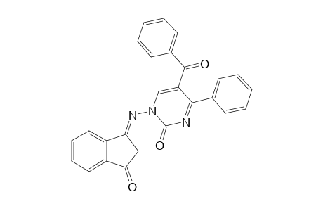 5-BENZOYL-1-(INDANE-3-ONE-1-ILYDENE-AMINO)-4-PHENYL-PYRIMIDINE-2-ONE