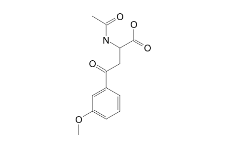2-ACETAMIDO-4-(3-METHOXYPHENYL)-4-OXOBUTYRIC-ACID