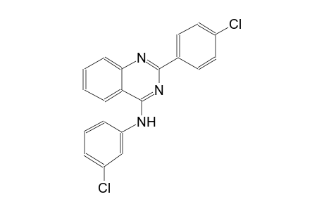 N-(3-chlorophenyl)-2-(4-chlorophenyl)-4-quinazolinamine