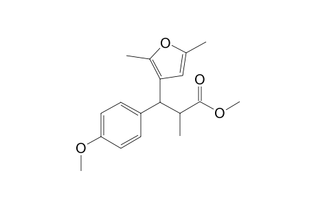 Methyl 3-(2',5'-dimethylfuran-3'-yl)-3-(4'-methoxyphenyl)-2-methylpropanoate