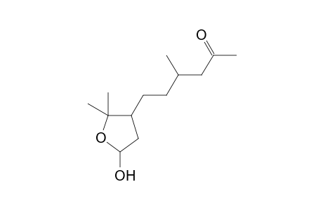6-(5-hydroxy-2,2-dimethyltetrahydrofuran-3-yl)-4-methylhexan-2-one