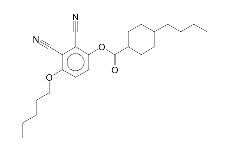 2,3-Dicyano-4-(pentyloxy)phenyl 4-butylcyclohexanecarboxylate