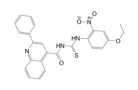 N-(4-ethoxy-2-nitrophenyl)-N'-[(2-phenyl-4-quinolinyl)carbonyl]thiourea