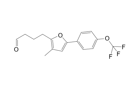 4-(3-Methyl-5-(4-(trifluoromethoxy)phenyl)furan-2-yl)butanal