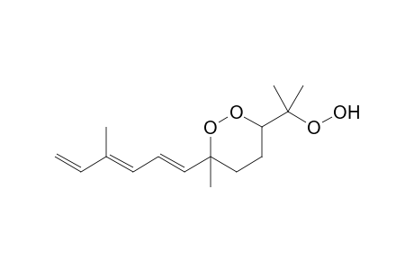 6-(1-hydroperoxy-1-methyl-ethyl)-3-methyl-3-[(1E,3E)-4-methylhexa-1,3,5-trienyl]dioxane