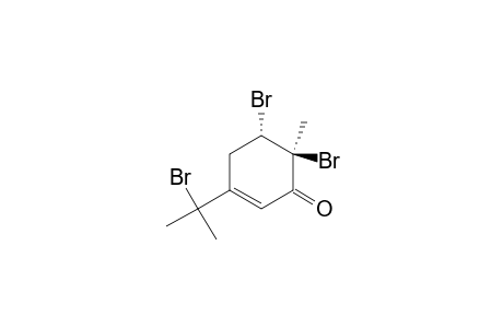 2-Cyclohexen-1-one, 5,6-dibromo-3-(1-bromo-1-methylethyl)-6-methyl-, (5S-cis)-