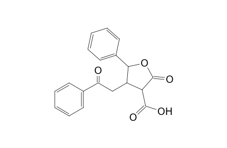 (+-)-2-Oxo-4-(2-oxo-2-phenylethyl)-5-phenyltetrahydro-3-furancarboxylic acid