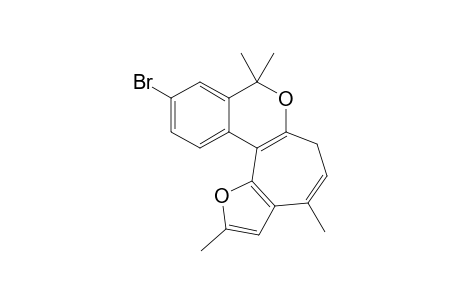 10-Bromo-2,4,8,8-tetramethylfuro[2',3':3,4]cyclohepta[1,2-c](6,8-H)-isochromene
